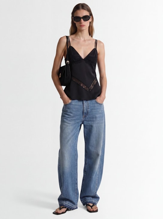 MSGM: Lace & satin camisole