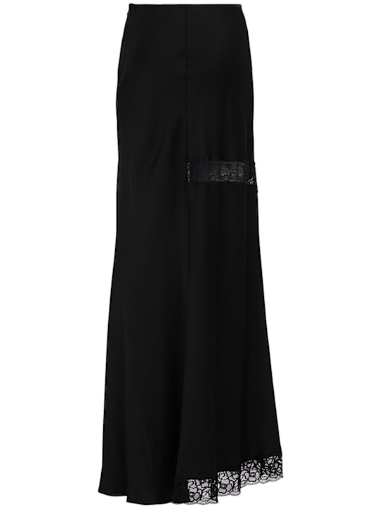 MSGM: Lace & satin long skirt