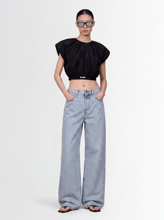 MSGM: Logo crop top