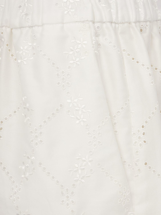 MSGM: Eyelet lace boxer-style shorts