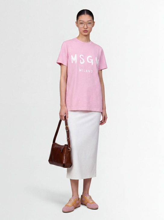 MSGM - Logo cotton t-shirt