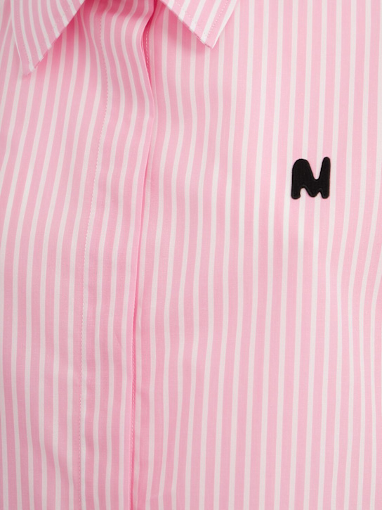 MSGM: Cropped short sleeve cotton shirt