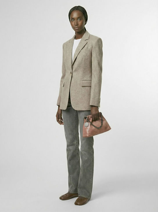 Stella McCartney - Mini Falabella Eco Shaggy drawstring bag