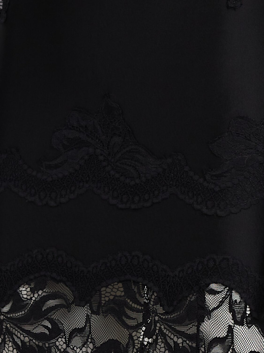 Rabanne: Stretch lace long dress