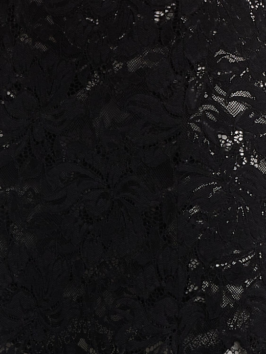 Rabanne: Stretch lace long skirt