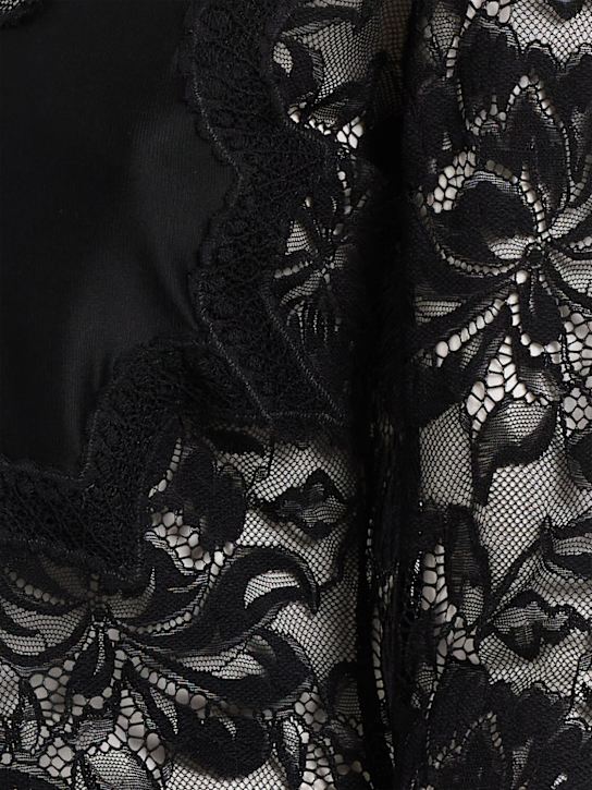 Rabanne: Stretch lace top