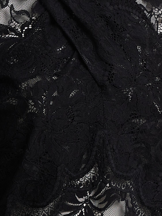 Rabanne: Stretch lace turtleneck