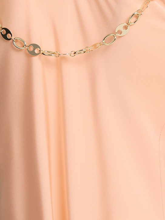 Rabanne: Double satin tank top