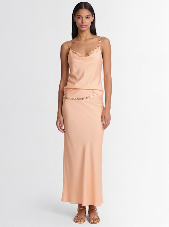 Rabanne - Double satin tank top