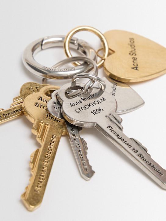 Acne Studios: Logo key ring holder