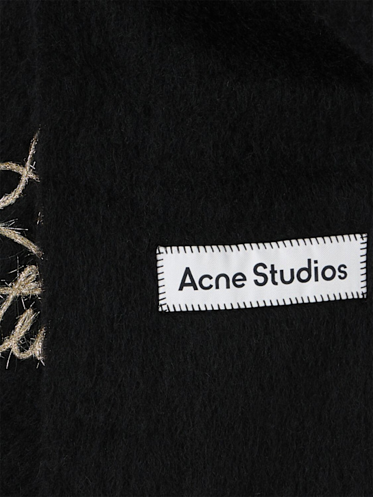 Acne Studios: Vally embroidered logo scarf