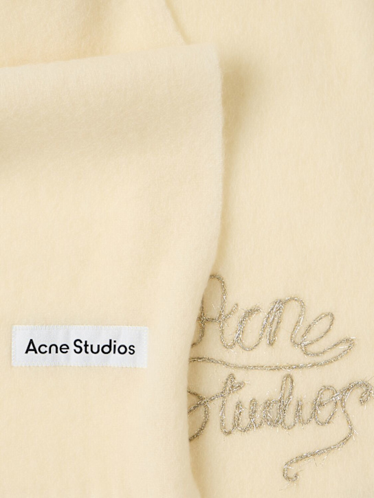 Acne Studios - Vally embroidered logo scarf