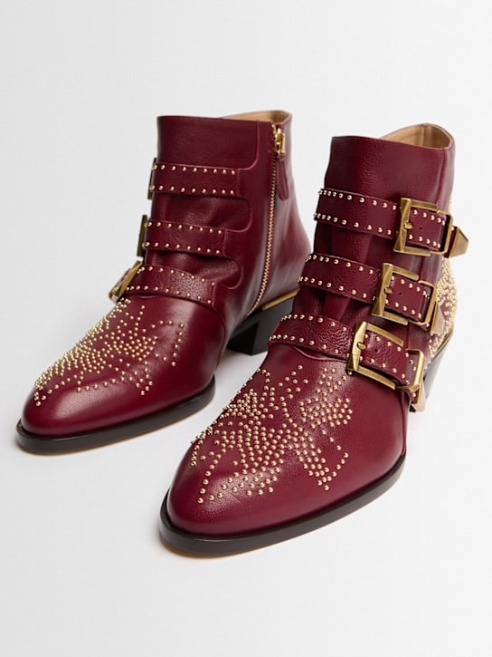 Chloé - 40mm Susan leather ankle boots