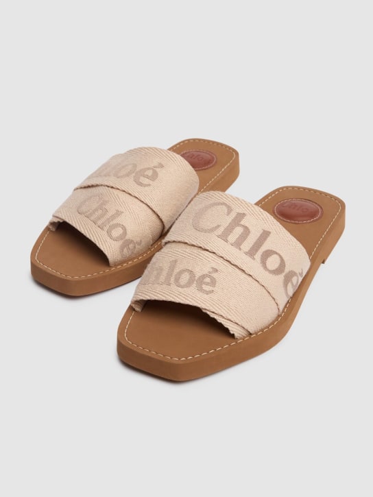 Chloé: Scarpe basse Woody in tela 10mm