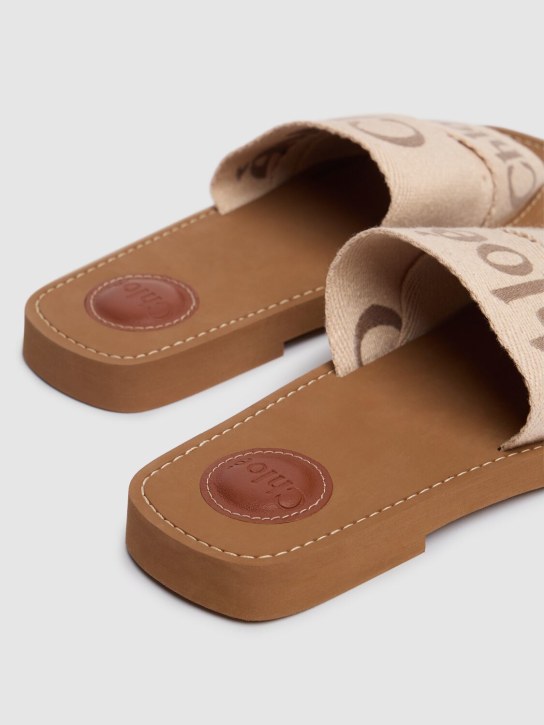 Chloé: Scarpe basse Woody in tela 10mm