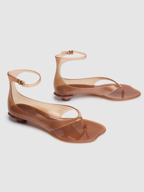 Chloé: Sandalias de goma 30mm