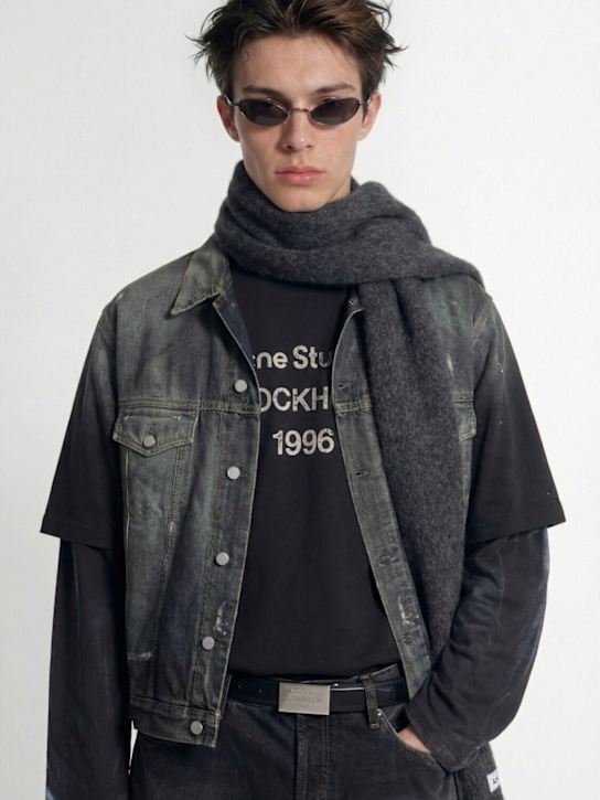 Acne Studios: Vally dip dye alpaca blend scarf
