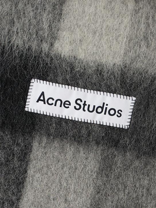 Acne Studios - Vally checked alpaca blend scarf