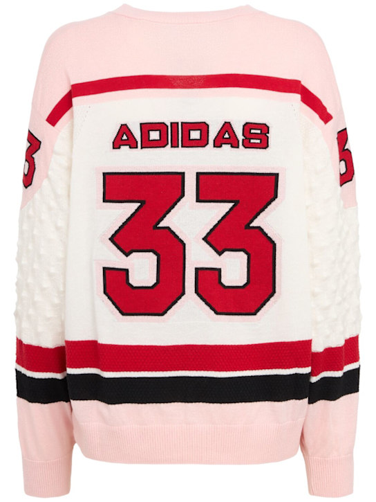 adidas Originals: Oversize knit jersey sports top