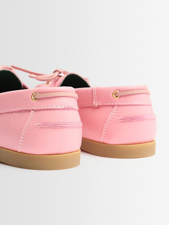 VINNY'S: Boatman grained leather shoes