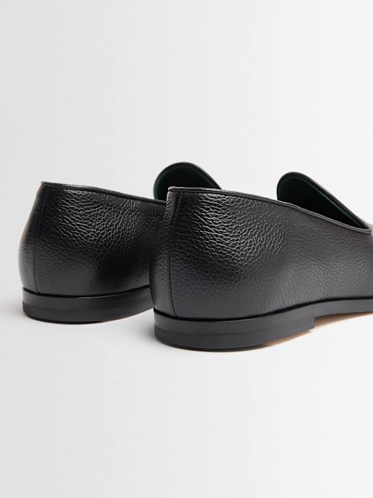VINNY'S: Marcel grained leather loafers