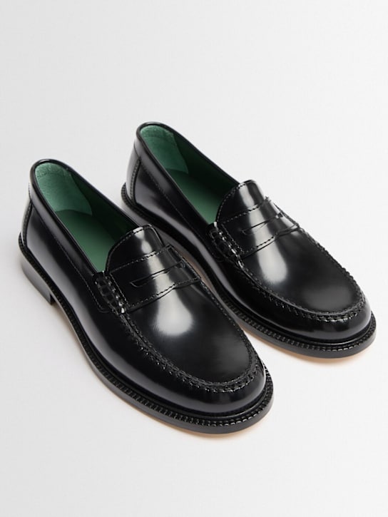 VINNY'S - Yardee embossed leather loafers
