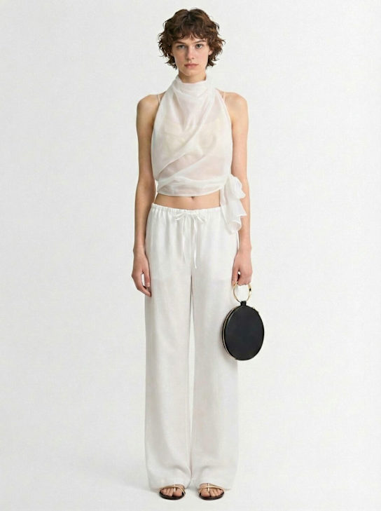 DIANA MILKANOVA - Thea silk blend top