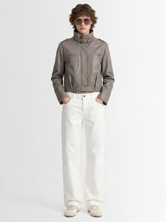 GESTUZ - Leva puffer leather jacket