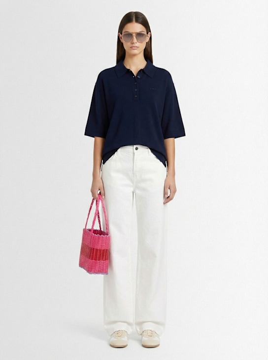 GESTUZ - Manzi oversized wool knit polo