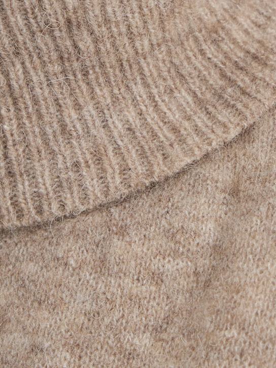 GESTUZ: Alpha wool blend knit sleeveless sweater