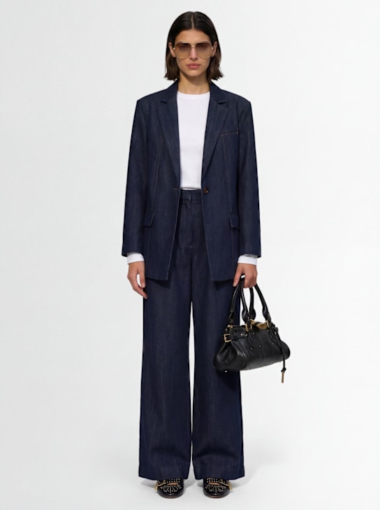 GESTUZ - Elli cotton blend denim blazer