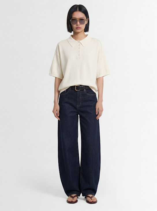 GESTUZ - Talla viscose blend knit polo
