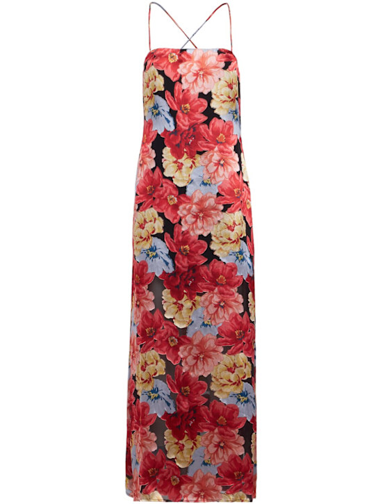 GESTUZ: Sigrida printed long dress