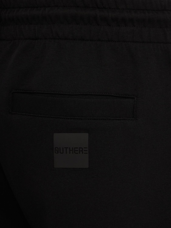 OUTHERE: Awake cotton blend Bermuda shorts
