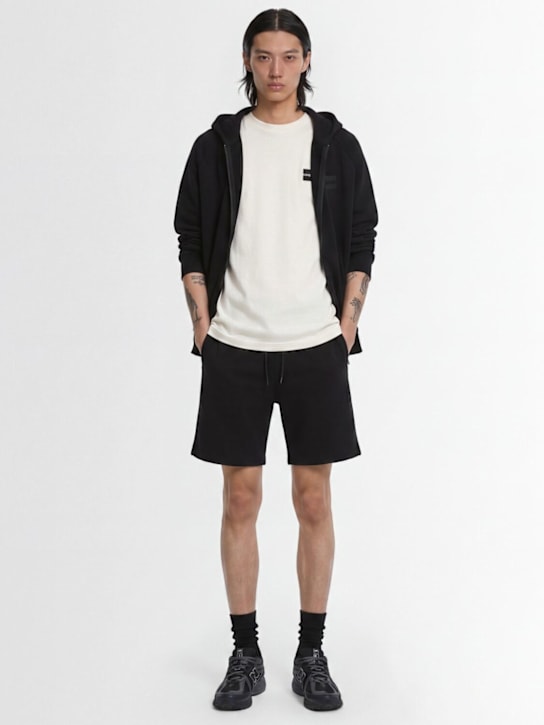 OUTHERE: Awake cotton blend Bermuda shorts