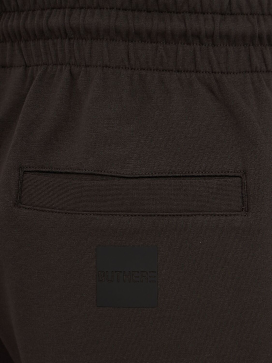 OUTHERE: Awake cotton blend Bermuda shorts