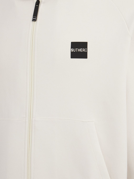OUTHERE: Aura cotton blend zip-up sweatshirt