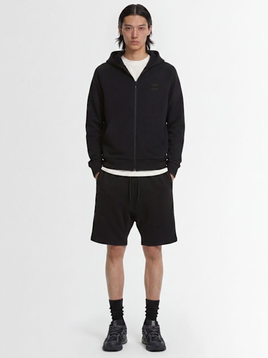 OUTHERE: Aura cotton blend zip-up sweatshirt