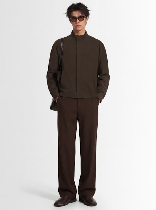 AMOMENTO - Raglan cotton zip jacket