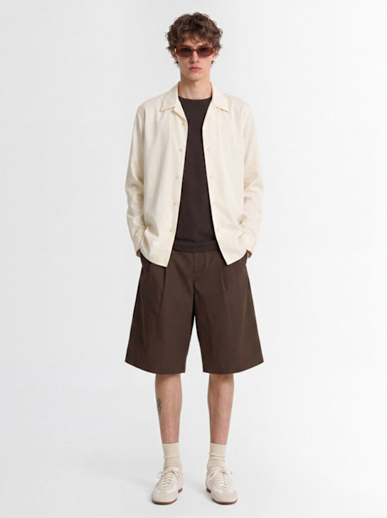 AMOMENTO - Open collar shirt