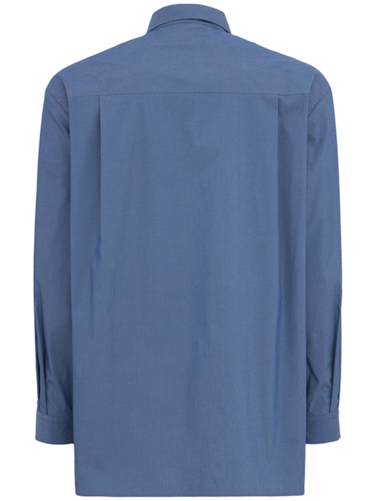 AMOMENTO: Square pocket oversize shirt