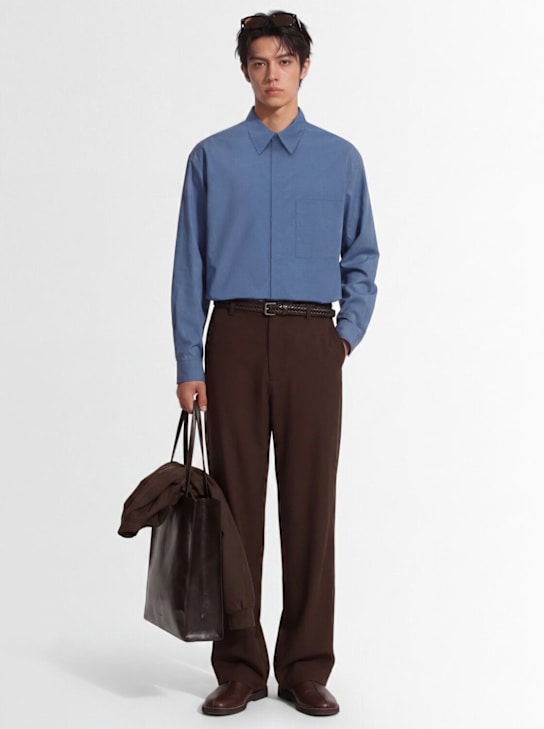 AMOMENTO - Square pocket oversize shirt