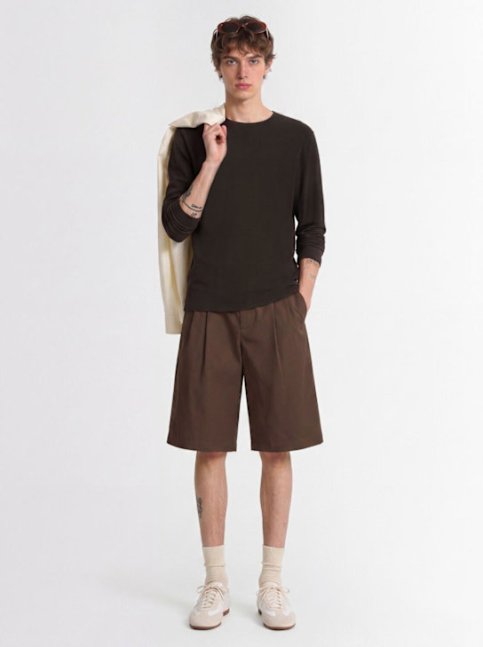 AMOMENTO: Long sleeve boat neck t-shirt