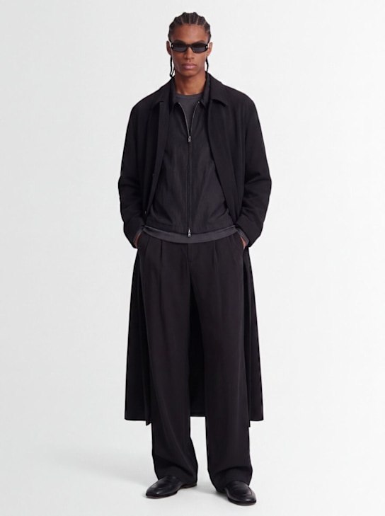 AMOMENTO - Two-tuck cupro wide pants
