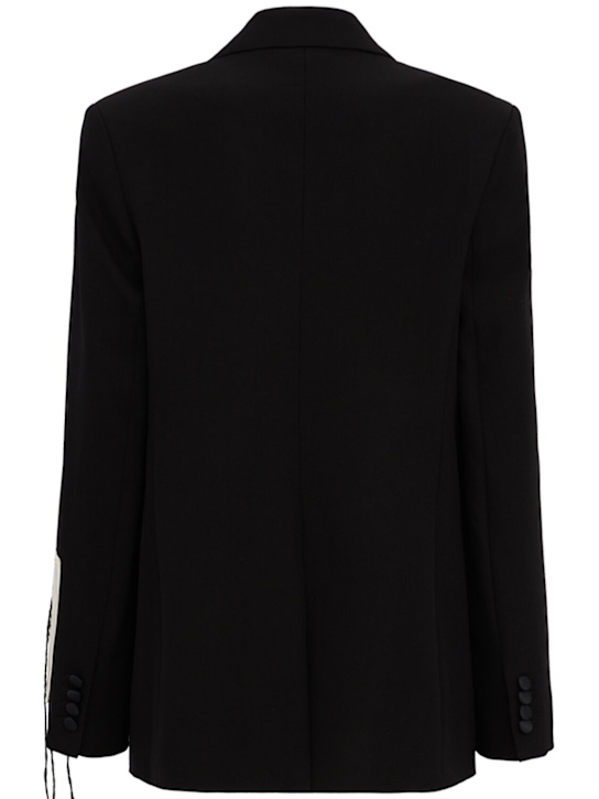 ERDEM: Single breast grain de poudre blazer