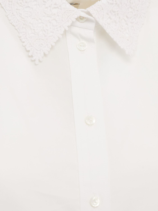 ERDEM: Long sleeve cotton poplin shirt