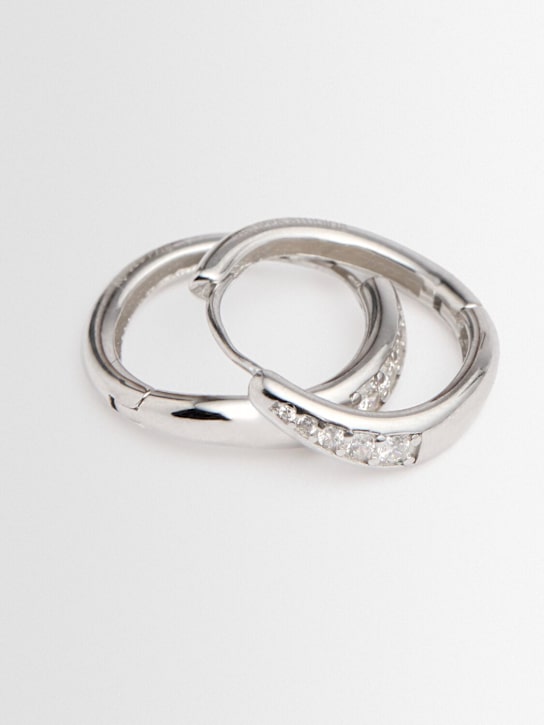 PHILIPPA STUDIOS - Wave combo large hoop earrings