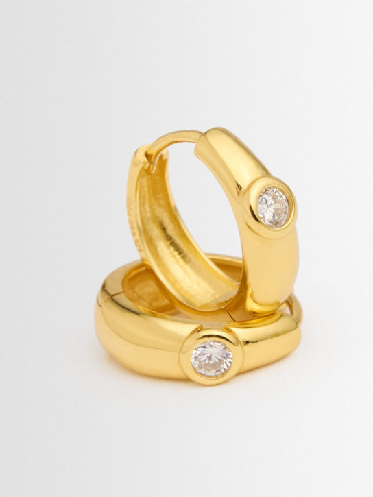 PHILIPPA STUDIOS - Dome medium hoop earrings