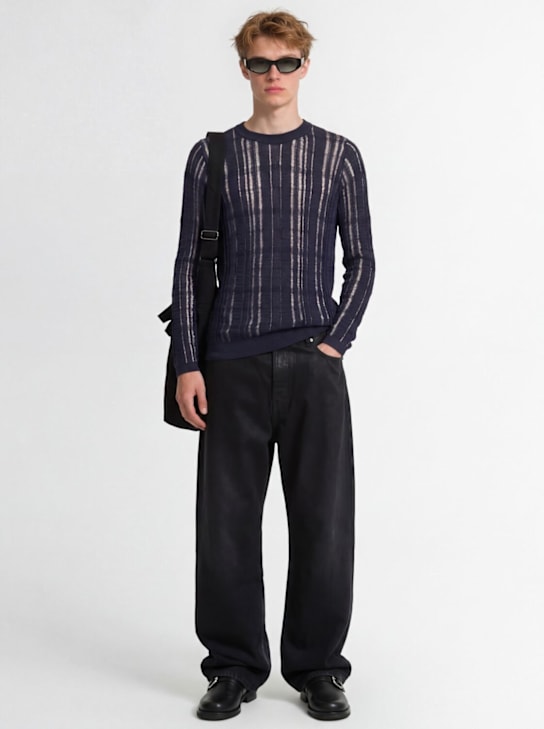 Acne Studios - Jeans 2023 Charcoal in denim spalmato