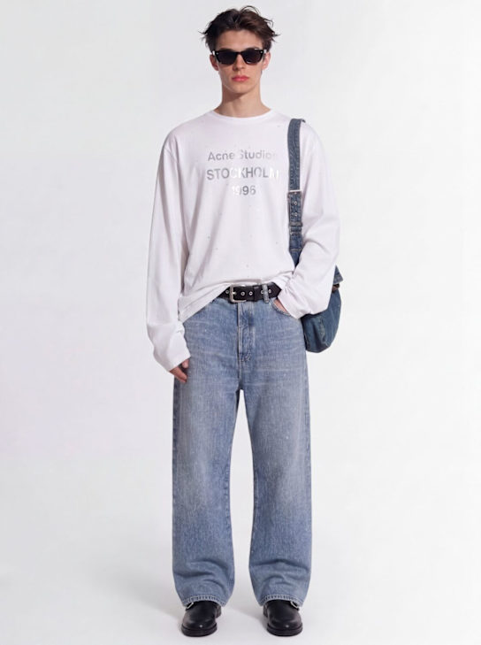 Acne Studios: Jeans à strass Shimmy Dawn 2023 U